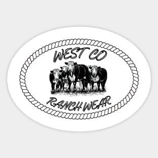 West CO Ranch Wear Sticker